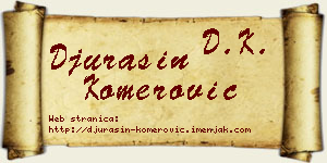 Đurašin Komerović vizit kartica